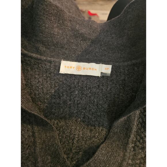 Tory burch wool Collared pullover v neck sweater Womens small gray - Picture 3 of 7